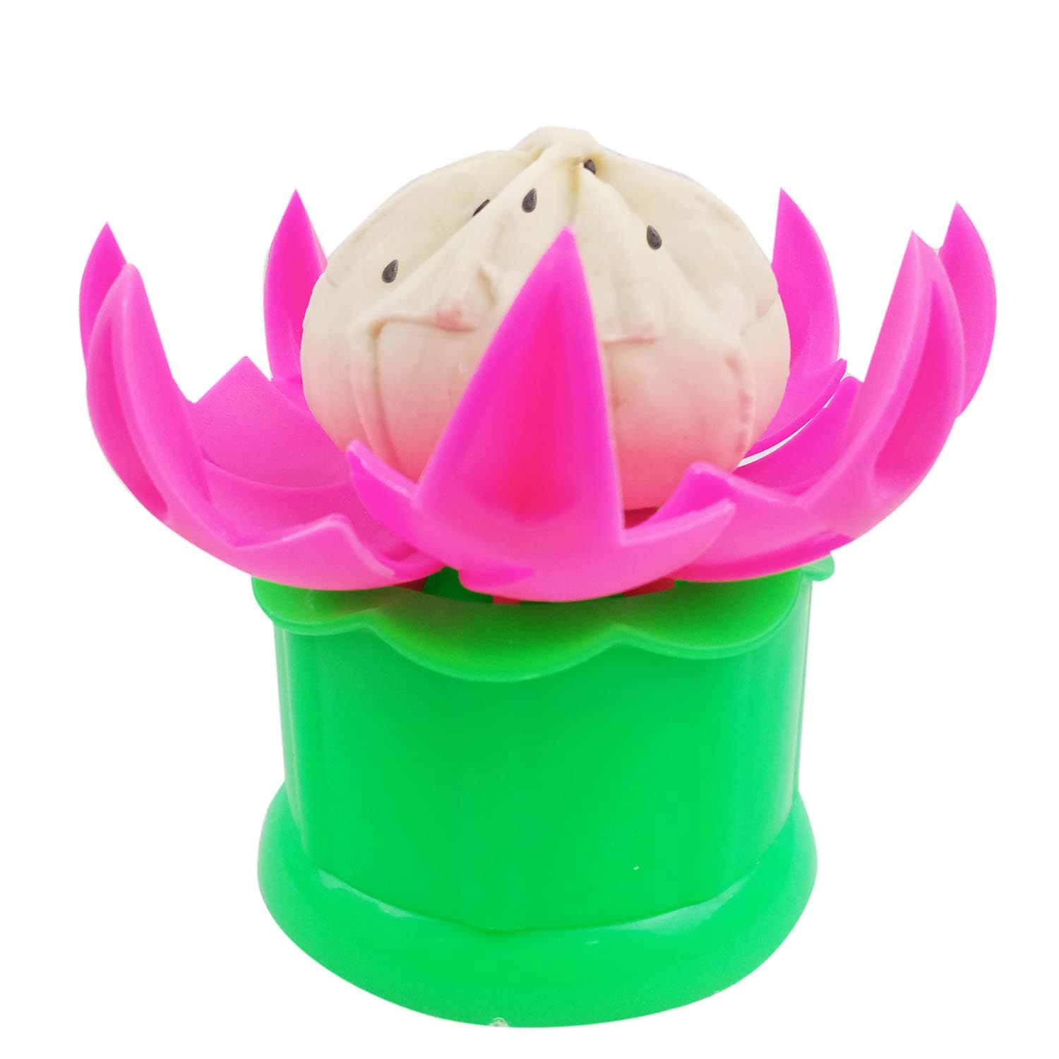 Large Baozi Maker, DIY 2.75" Plastic Chinese Baozi Machine, Steamed Stuffed Bun Maker, Pastry Pie Steam Bun Making Mold Press, Dumpling Tool, Flower Shape (Green, 1Piece)