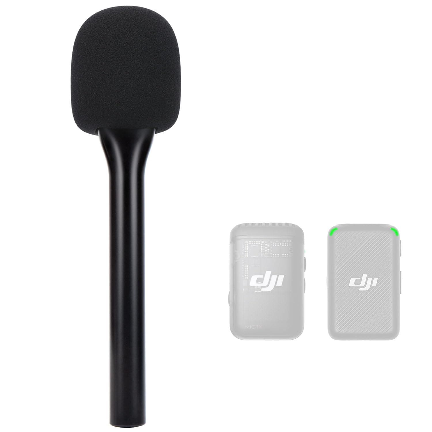 Handheld Wireless Mic Stand for DJI Mic, Holder for DJI Mic 2, DJI Microphone Interview Handheld Mount Adapter for DJI Mic1/ 2