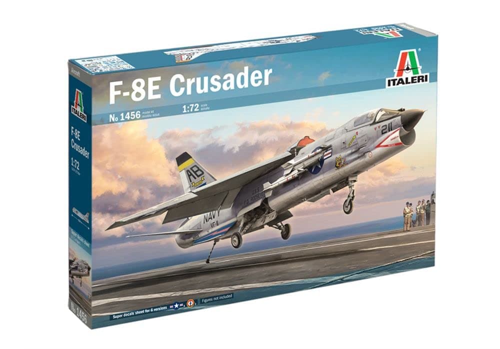 1456 Vought F-8E Crusader 1/72 Scale Plastic Model Kit