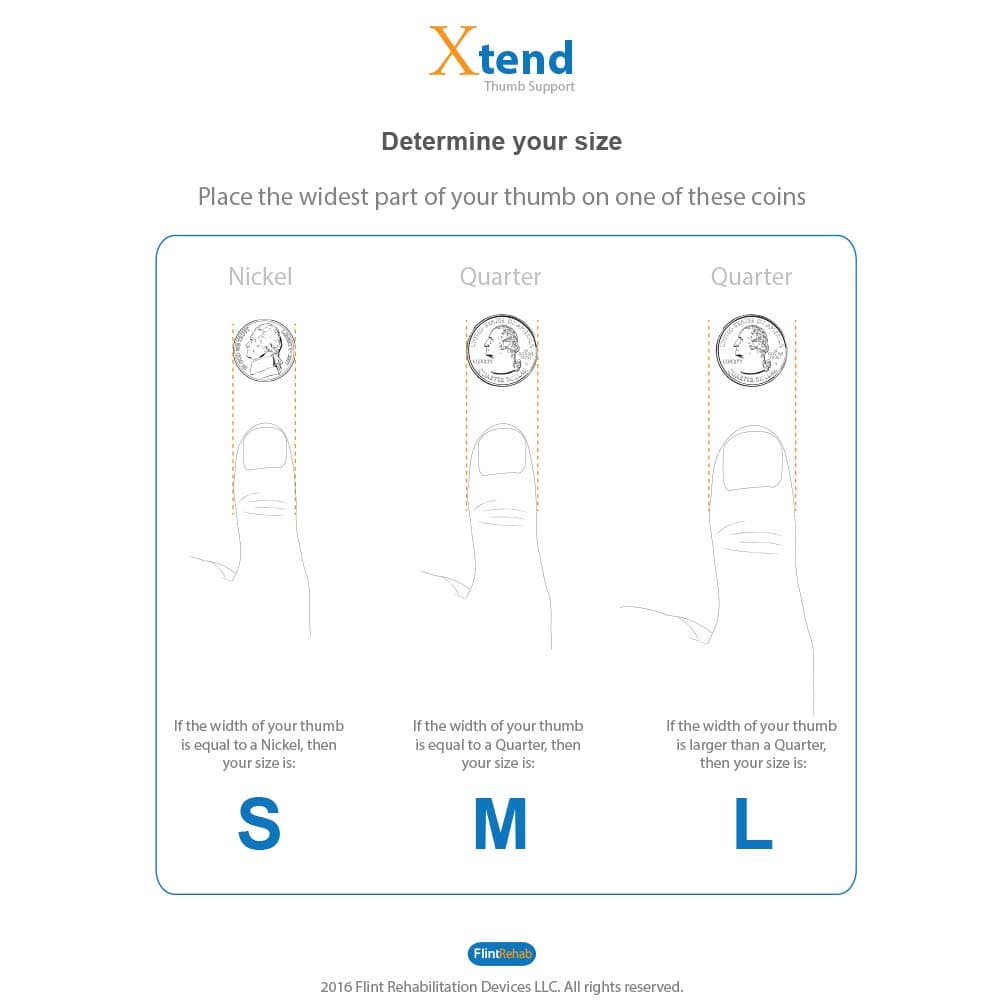 Xtend: Low Profile Support for Arthritis, Carpal Tunnel, Stroke, and Tendon Injury (Left Small)
