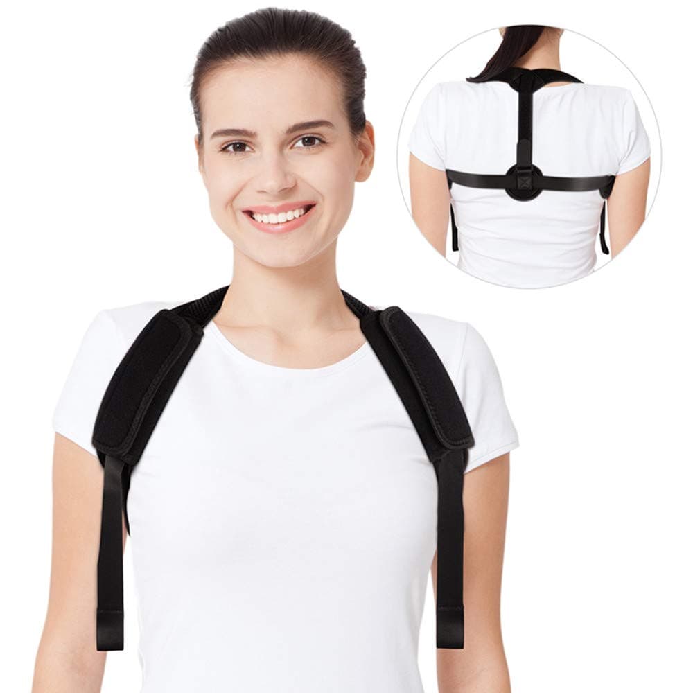 Back Posture Corrector for Women & Men✮ Best Fully Adjustable Upper Back Brace Trainer ✮Effective and Comfortable Posture Brace for Slouching & Hunching - Discreet Design – Clavicle Support