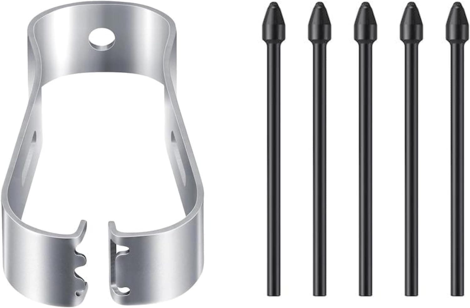 FITVERT Tablet Stylus Pen Nibs | Replacement Tips | Compatible with Note 10/20, Tab S6/S7, Includes 5 Refills + 1 Tweezer (Black) 5pcs