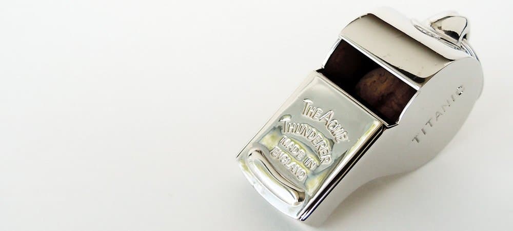 Thunderer Titanic Mates Whistle - Silver Plated