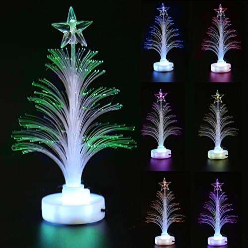 1pcs Color Changing Mini LED Fiber Optic Nightlight Lamp Light Home Decoration
