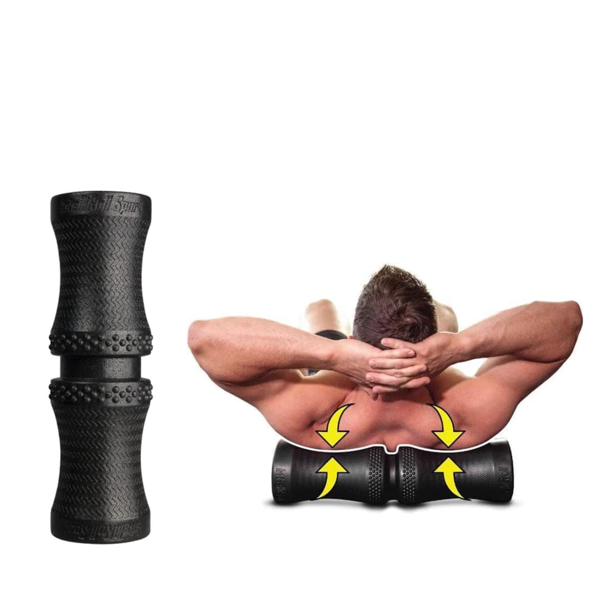 Textured High Density Foam Roller for Muscle Trigger Point Massage, Physical Therapy and Exercise | Advanced Roller Optimized for Neck & Spine, Relieve Back Muscle Pain | Max Sport