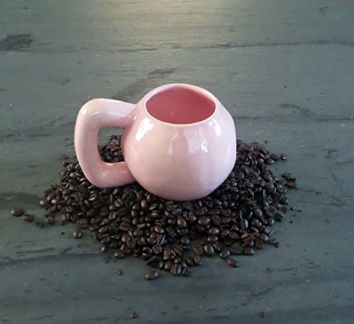 Ceramic Pink Kettlebell Coffee Mug - 16oz or 24oz