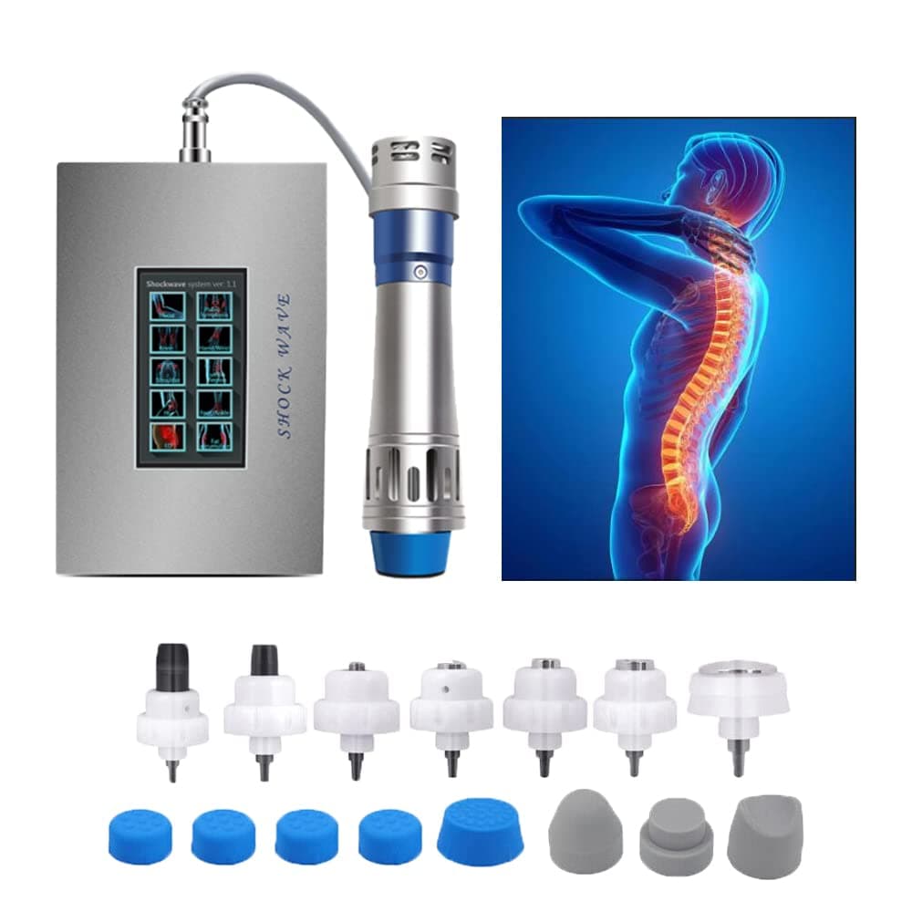 Body Massager Shockwave Therapy Machine,Pain Therapy System Impulse Waves Deep Muscle Massager for Pain Relief