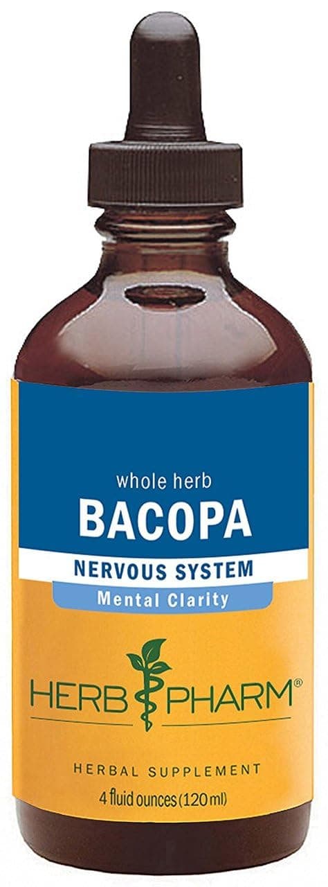 Certified Organic Bacopa Liquid Extract for Brain Support - 4 Ounce