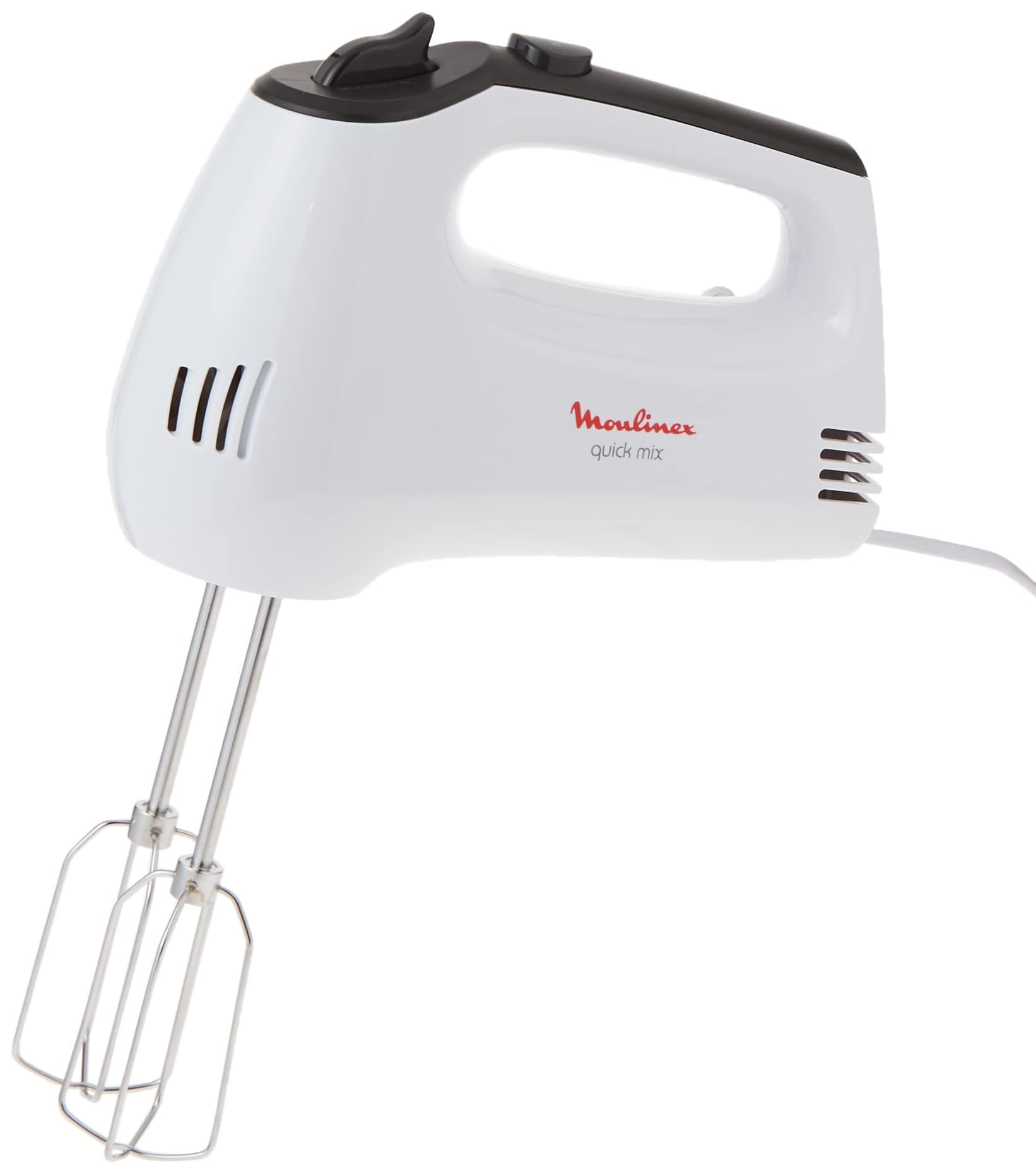 Moulinex Hand Mixer, Quick Mix/Cake Mix, White HM3