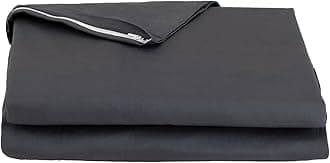 FULI 100% Cotton Futon Cover Zipper Type Japanese Futon Cover Futon Cover Futon Cover Futon Cover Futon Cover Futon Made in Japan (Twin XL, Dark Gray)