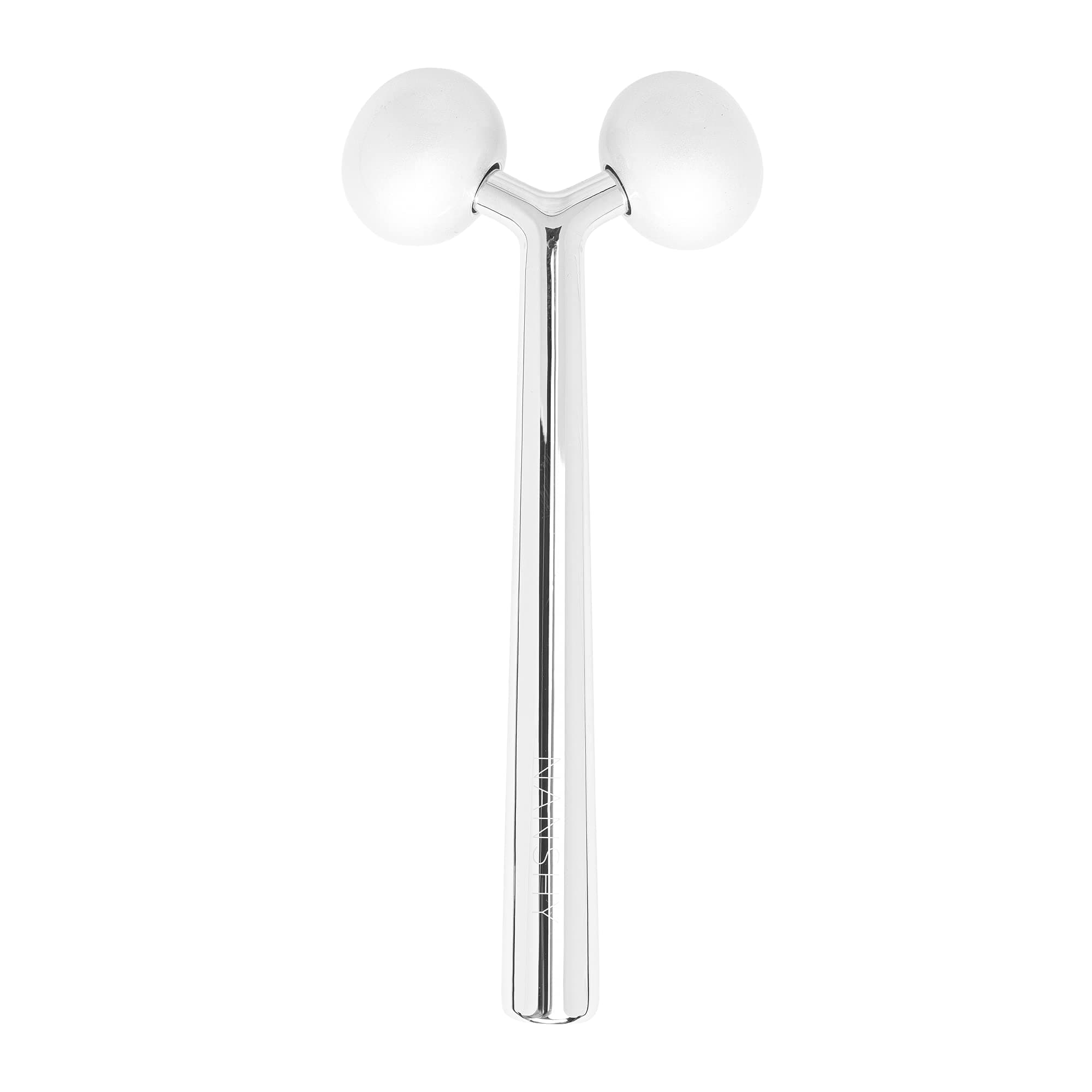 Nanshy Face Roller, Y-Shaped 3D Metal Face Ice Roller Double-Pronged Skin Neck Eye Contouring Facial Roller Sculpting Tool Jawline Jaw Sculptor Shaper Face Massager