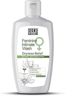 Feminine Intimate Wash for Dryness Relief – Reduces Flaky Skin, Improves Hydration & Increases Softness with Ph-3.5. 100% Natural with Aloe Vera, Lotus Sea Oil and Sea Buckthorn Oil - 120 ML