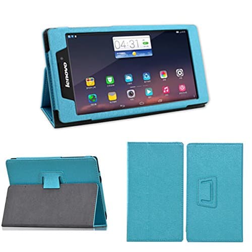 XEPTIO Case for Lenovo Tab 2 A7-10 (or A7-10F) 7 Inches Leather Style with Stand Blue