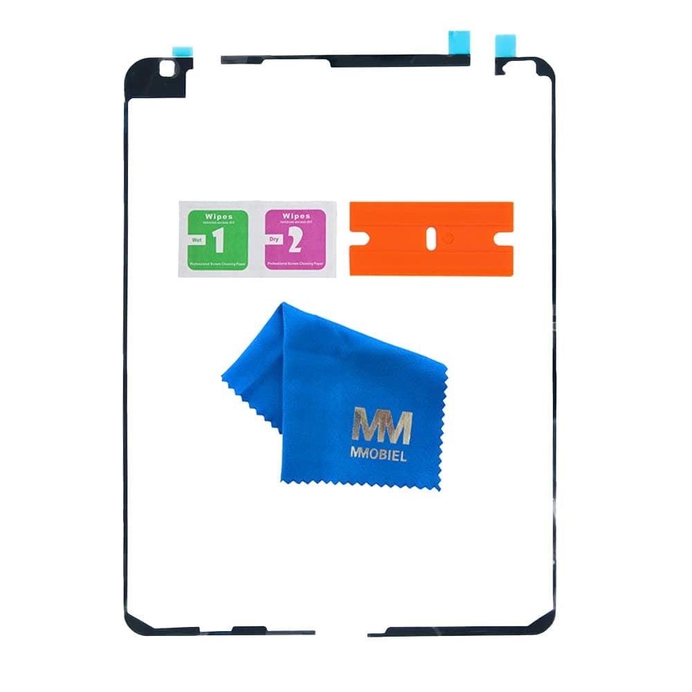 MMOBIEL Sticker Strips Compatible with iPad Mini 4 2015 7.9 inch - Pre-Cut Touch Screen LCD Adhesive incl Cleaning Cloth Razor Blades Pads