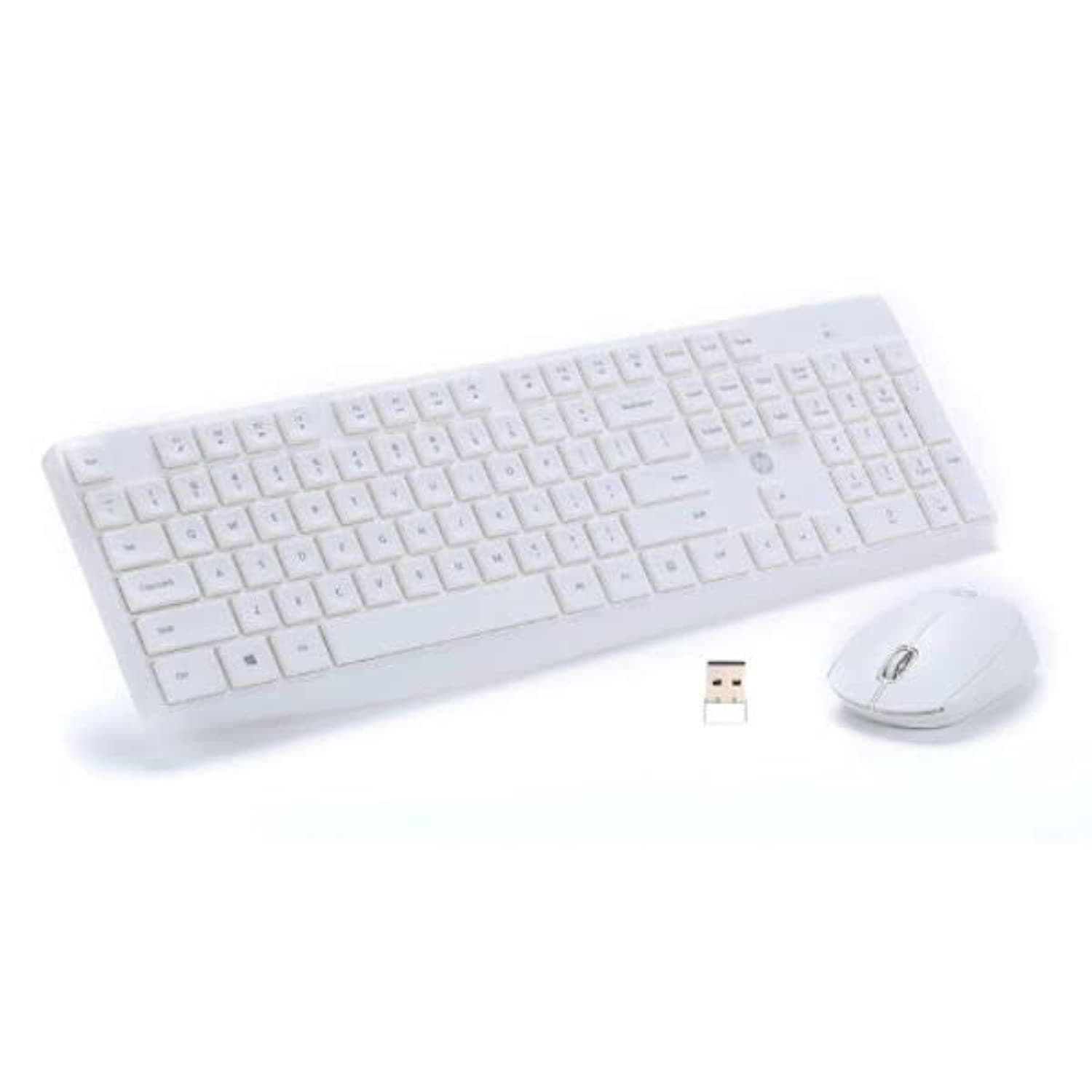HP Wireless USB Keyboard and Mouse Combo CS10 - White