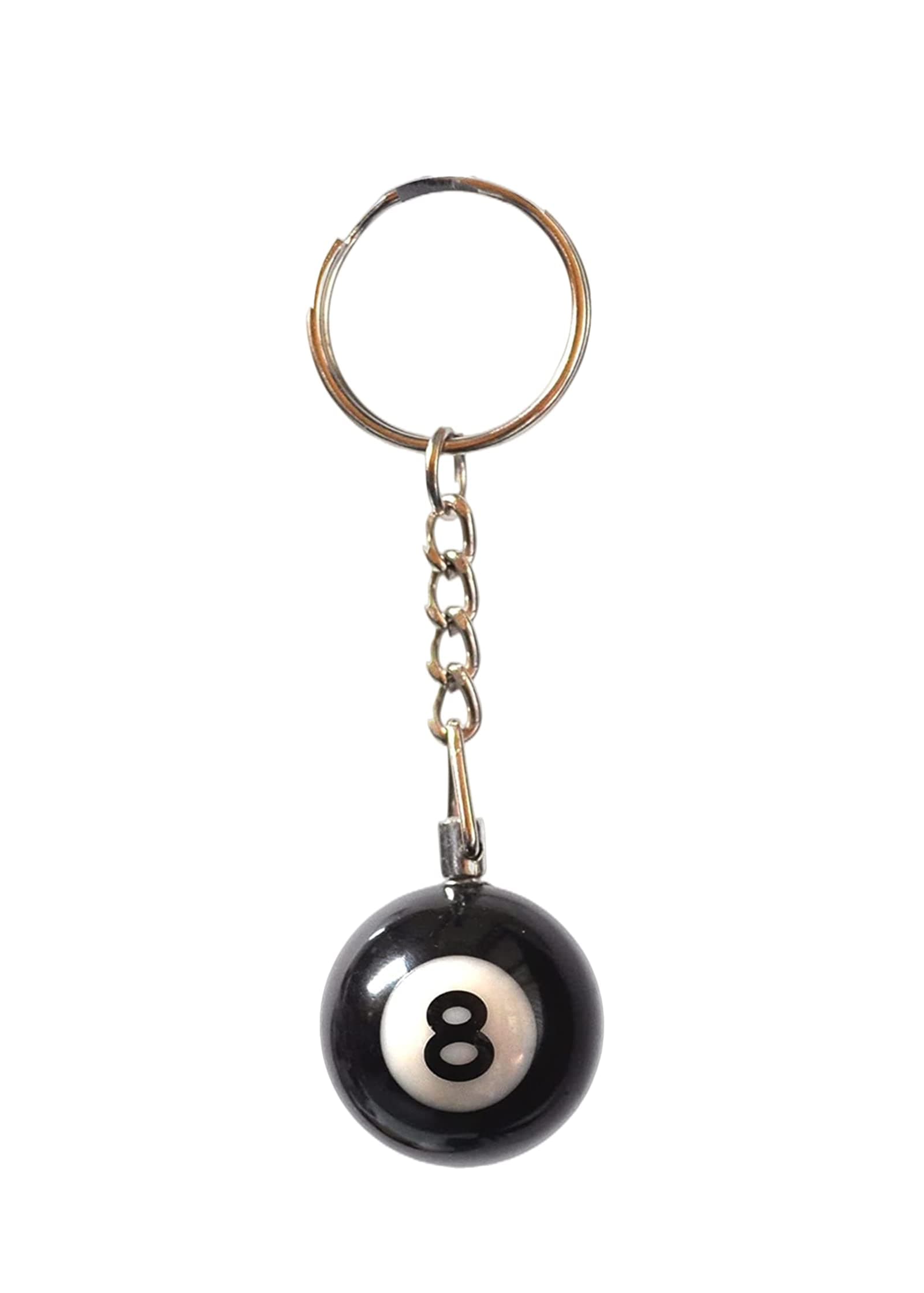 8 Ball Keychain Creative Key Chain Diameter 0.98 In Pendant Decorative Small Pendant Creative Key Chain