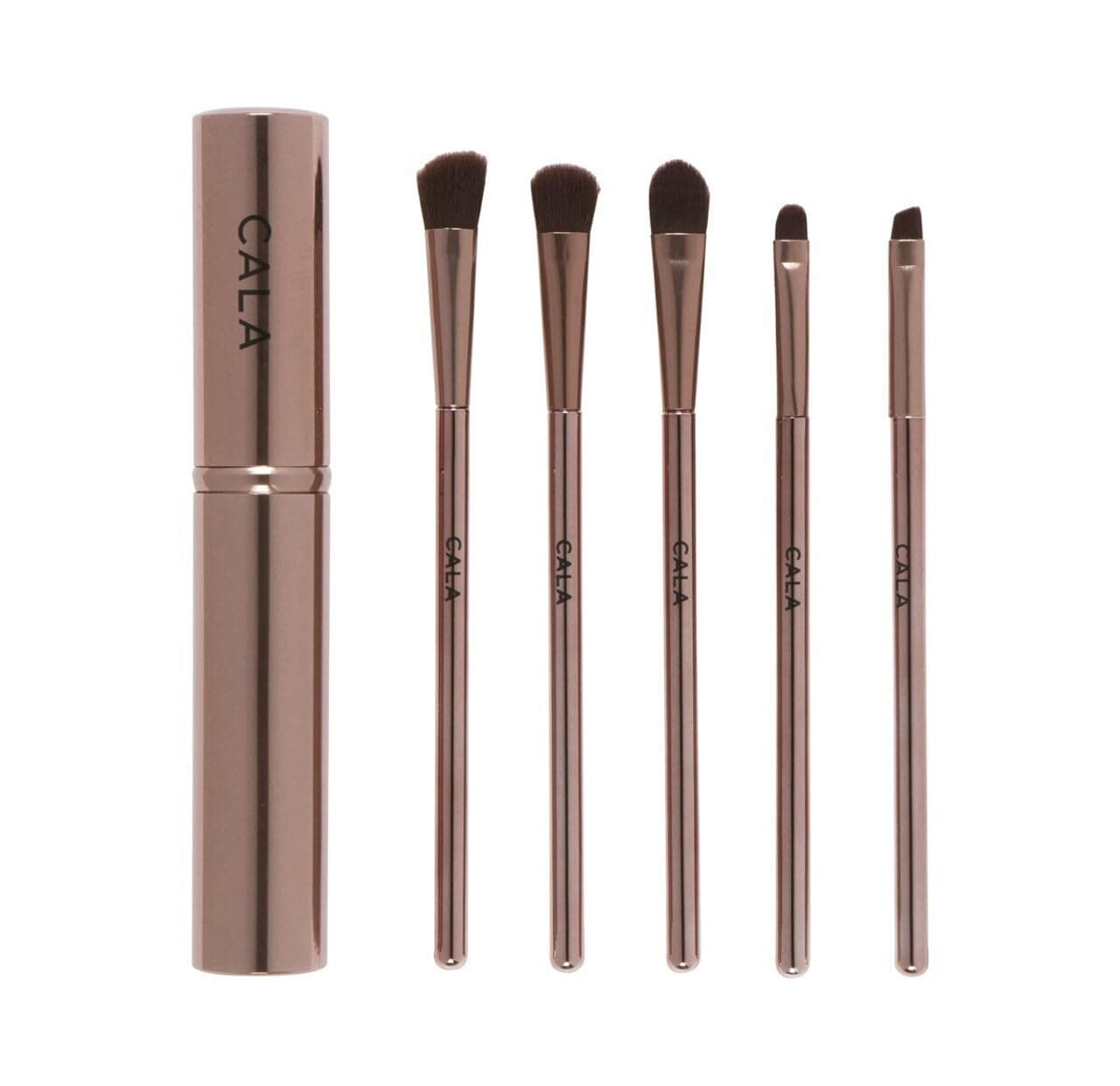 Rose gold essential eye brush set 5 count, 5 Count
