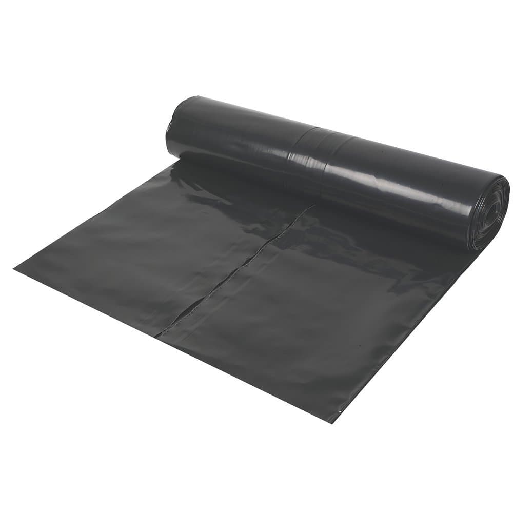 16m2 Heavy Duty Black Polythene Sheet - Damp Proof Membrane - DPM 300 Mu - 1200 Gauge - 4 Metre x 4 Metre