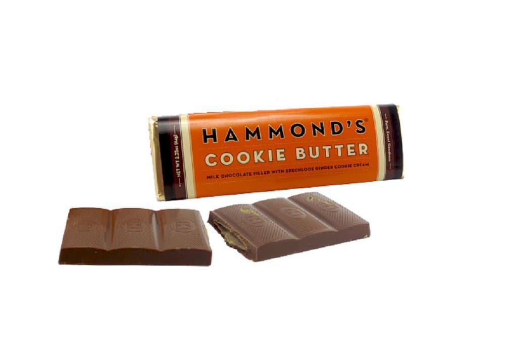 Hammond's Cookie Butter Candy Bar 2.25 oz Milk Chocolate With Speculoos Ginger Cookie Cream Filling