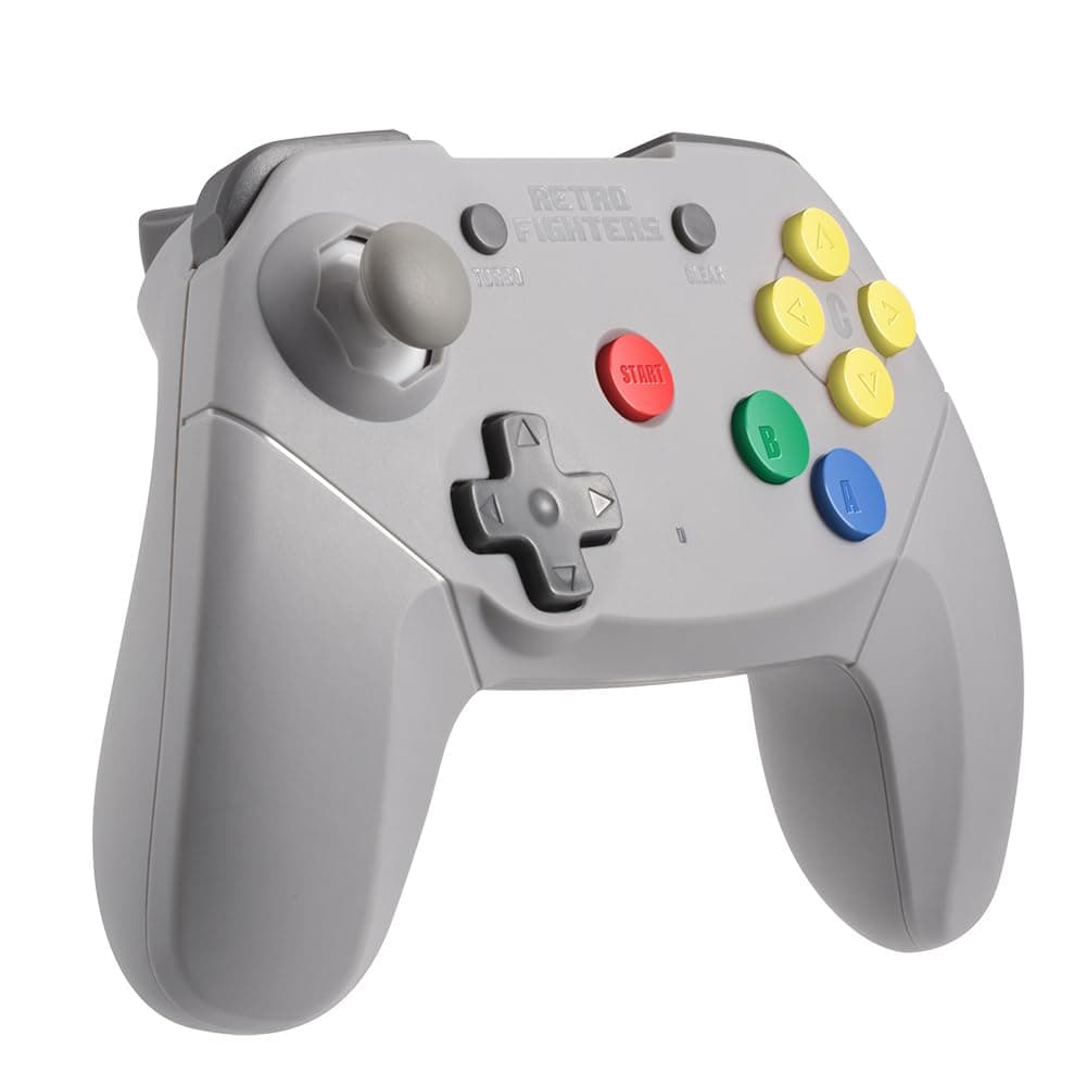 Retro Fighters Brawler64 Wireless Edition N64 Controller - Nintendo 64 - Gray