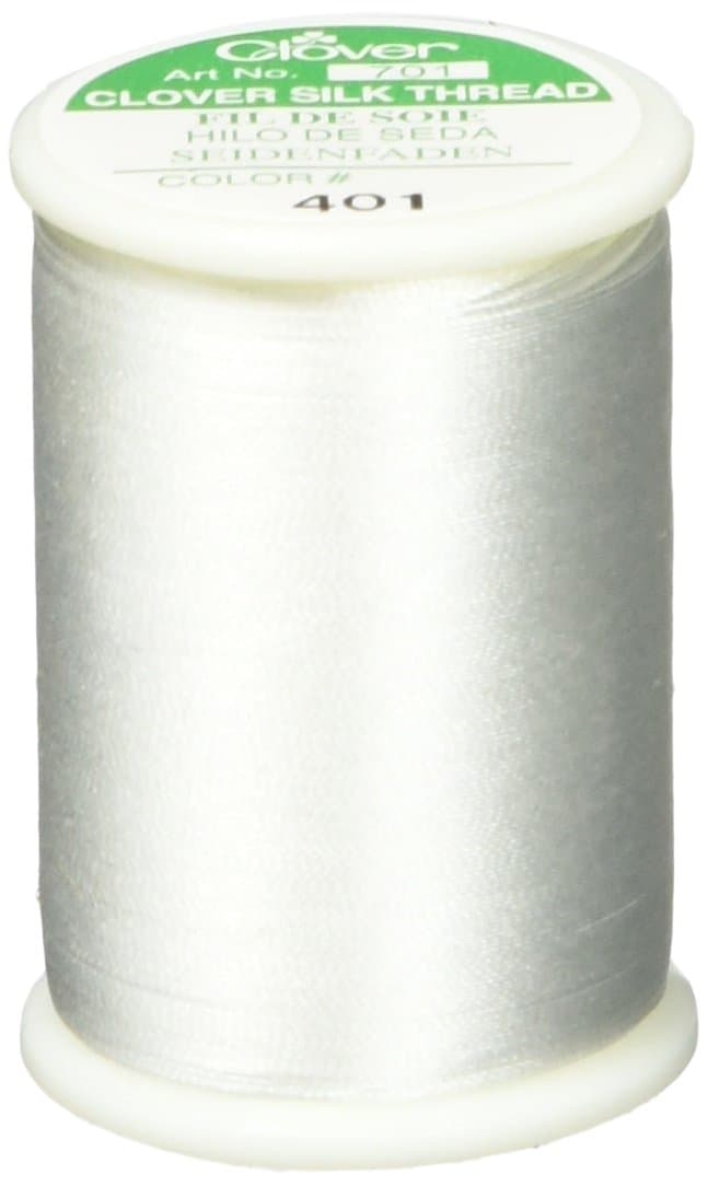 Silk Thread 50wt 109yds White, 109 yd