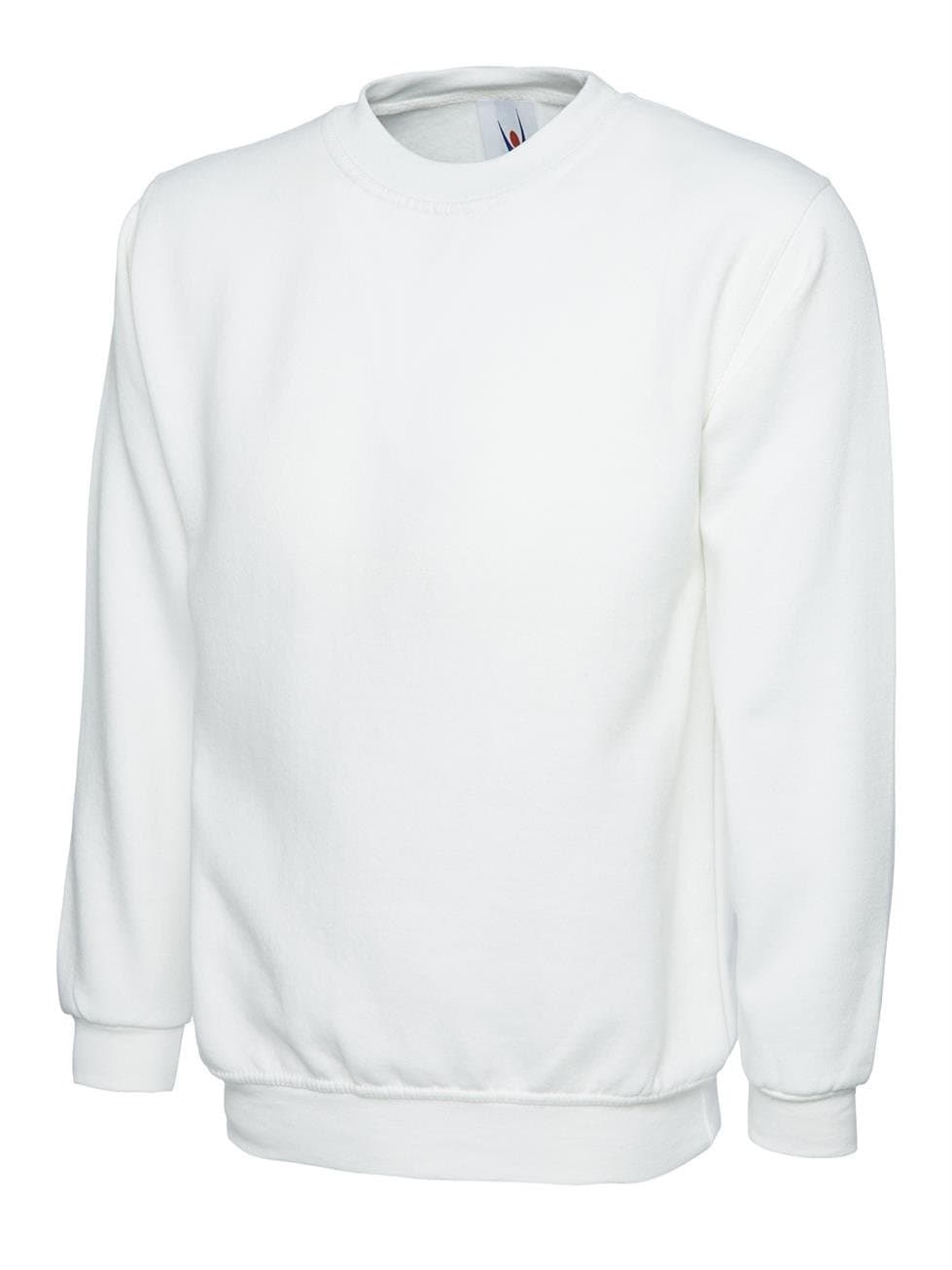 Mens Classic Sweatshirt White L
