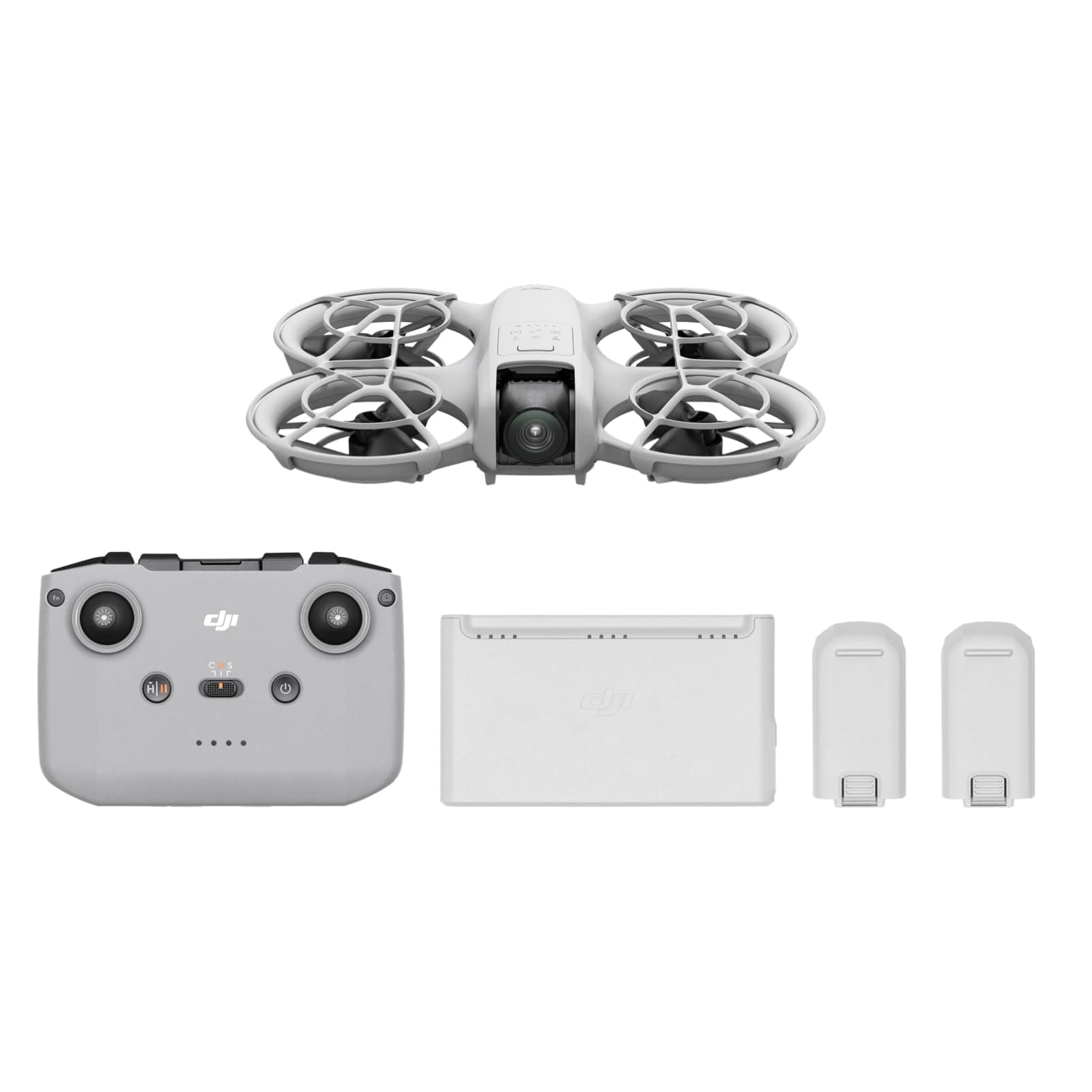 DJI Neo Fly More Combo, Mini Drone with 4K UHD Camera for Adults, 135g Self Flying Drone that Follows You, Palm Takeoff, Subject Tracking, QuickShots, Stabilized Video, with RC-N3 and 3 Batteries