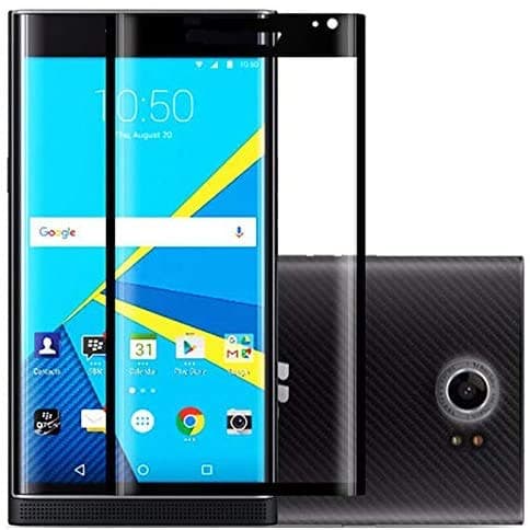 3D Arc Edge Full Screen Coverage Curved Edge to Edge Crystal HD Clear Tempered Glass for BlackBerry Priv - Black