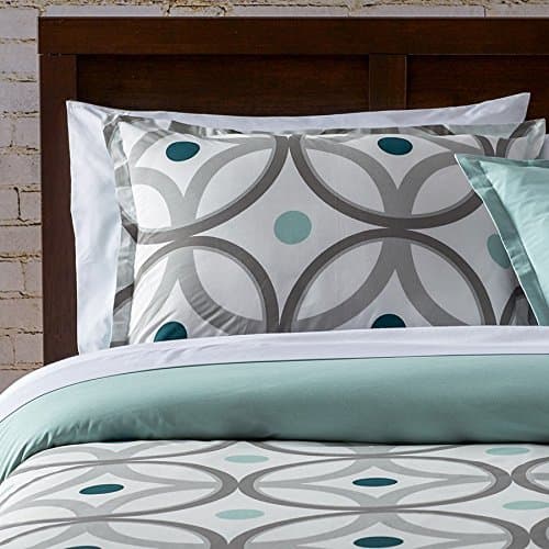 King Comforter Set (City Scene Pembo Teal)
