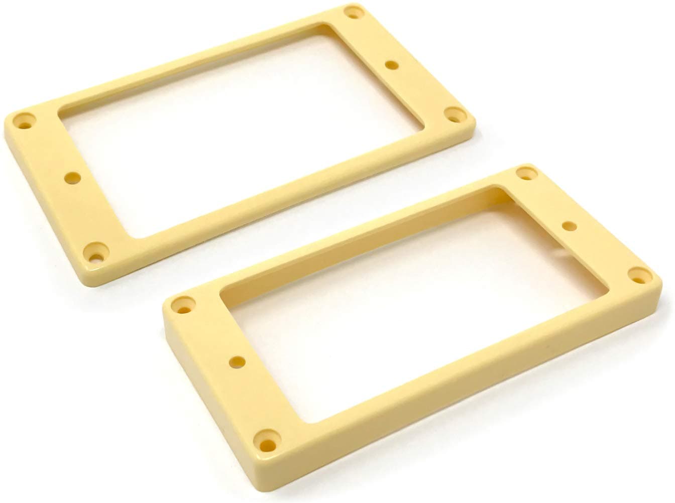 Cream Curved Bottom Humbucker Pickup Mounting Ring Set (Bridge & Neck) compatible with Epiphone Guitars HR1800C-CRM