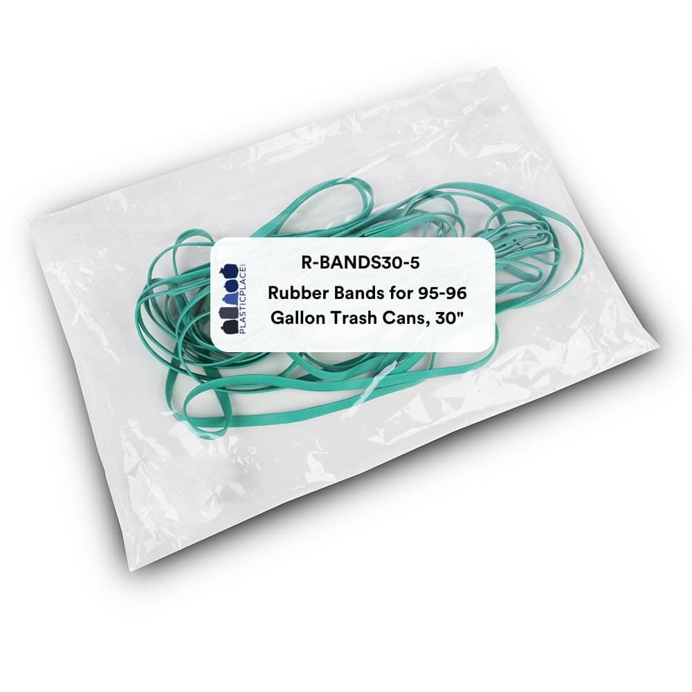 Plasticplace Rubber Bands for 95-96 Gallon Trash Cans, 30", 5 Count