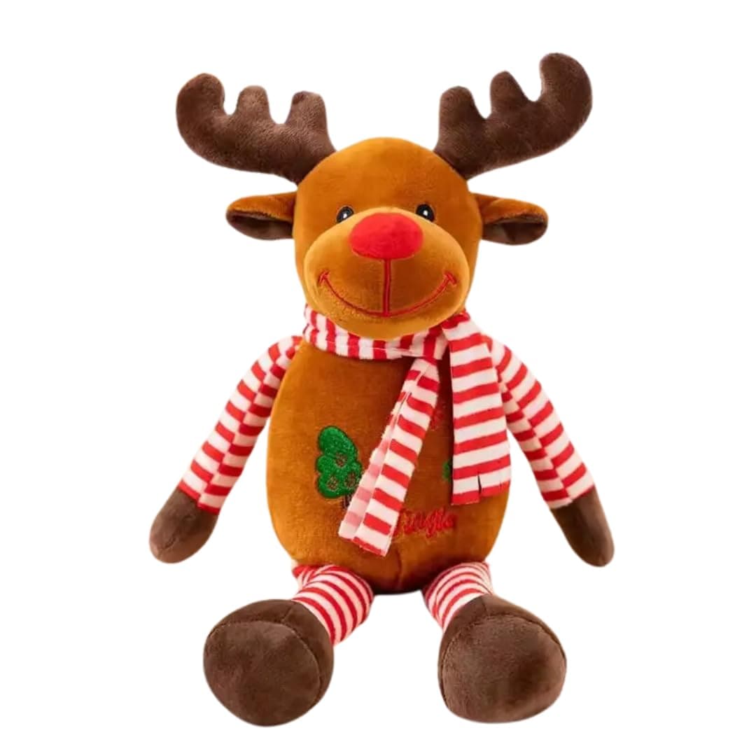 TechMax Solution Standing Reindeer Christmas Soft Toy for Christmas Gift