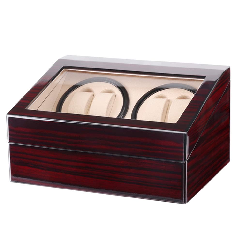 Automatic Watch Winder Box Luxury Wooden Storage Case