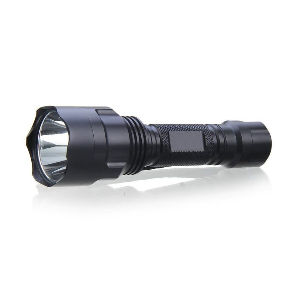 ABfire S016-T6C8 5 Modes CREE XM-L T6 LED 1000LM Flashlight Torch + 18650 Charger + 18650 Battery For Camping, Hiking, Hunting and Home Using