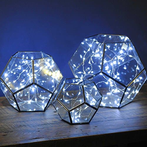 Manor Lane Home Collection Cool White Shimmer String Flexible Bendable String Lights 3' Length w/ Built In Timer