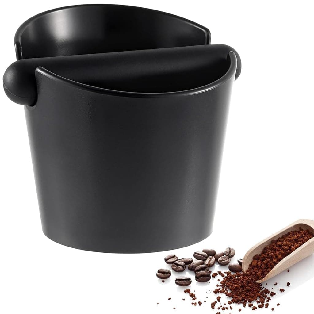Supvox® Espresso Knock Box Coffee Grounds Collection Box Coffee Grounds Coffee Knock Box Coffee Grounds Knock Box with Knocking Bar Espresso Knock Box Espresso Machine Accessories