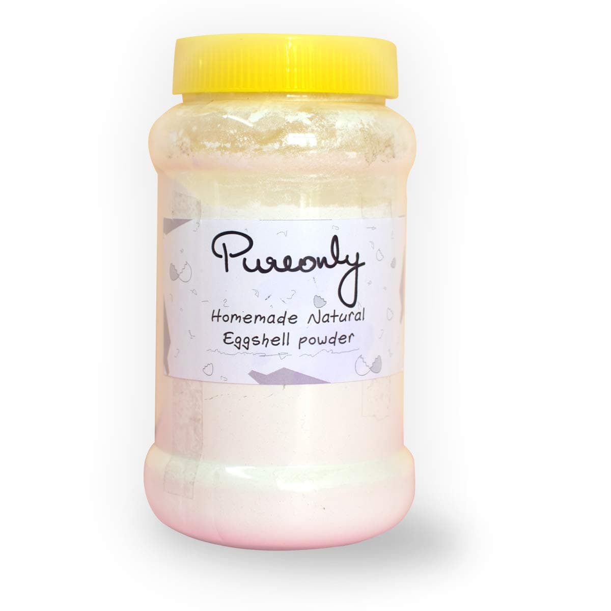 Homemade Egg Shell Powder (Processed and Cleaned)- White, 500 G - Pack of 2