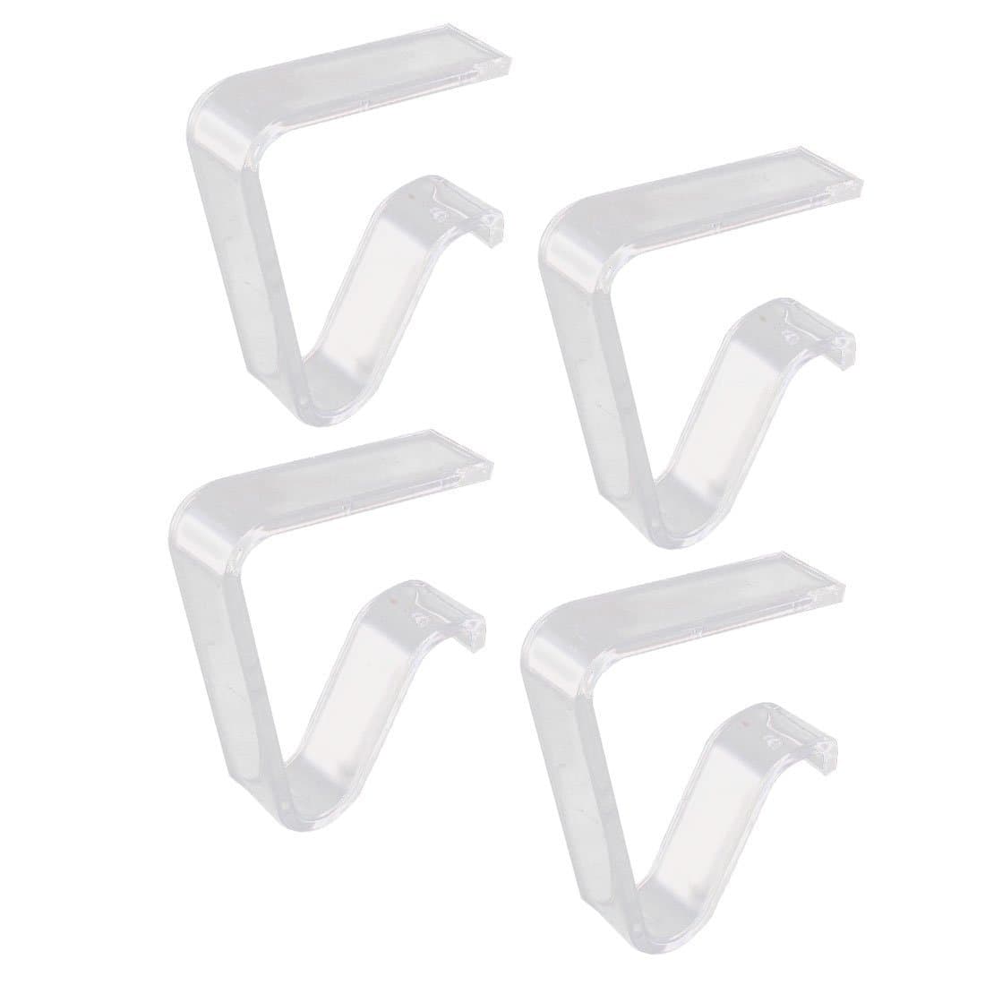 Ohaha Household Plastic Wind Proof Tablecloth Clip Table Cloth Holder Clamp Clear 8PCS