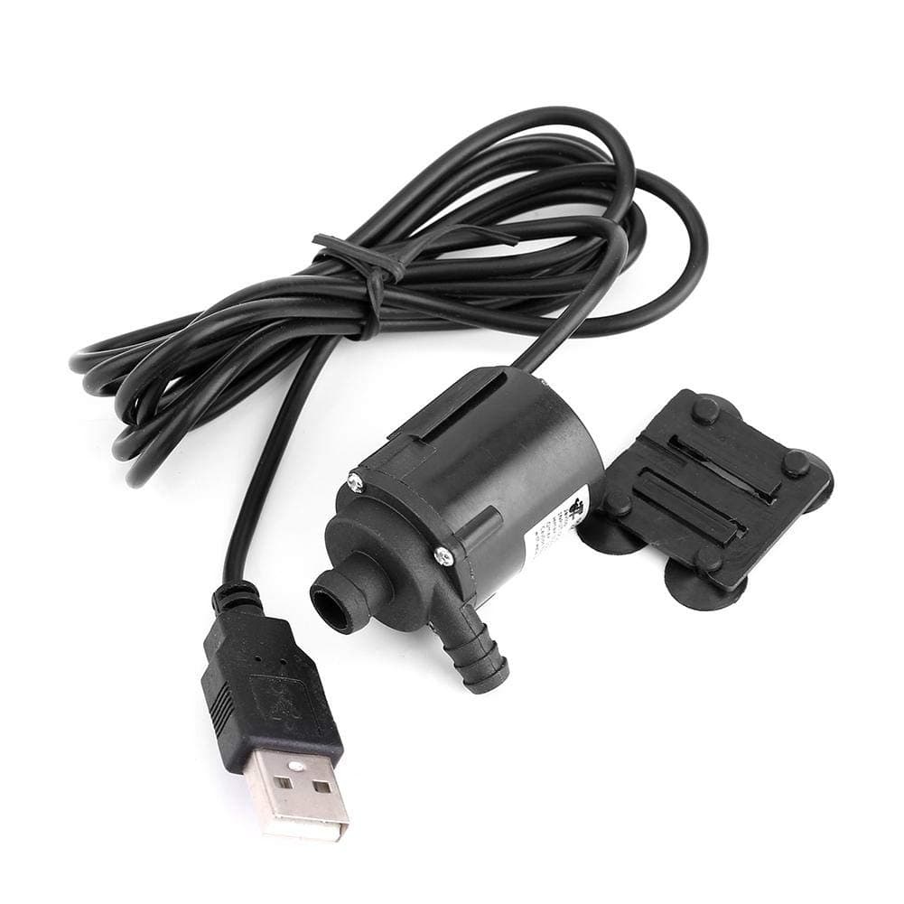 USB Micro Brushless Ultra-Quiet Mini Submersible Micro Water Cooling Pump for Fountain Aquarium Circulating DC4V-6V 0.6-1.8W 150L/H