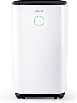 Devola 20L/day (WIFI Enabled) Low Energy Dehumidifier | Quiet & Energy Efficient Portable Electric Compressor Dehumidifier for Home | Laundry Drying Mode | Dust Filter | Continuous drainage