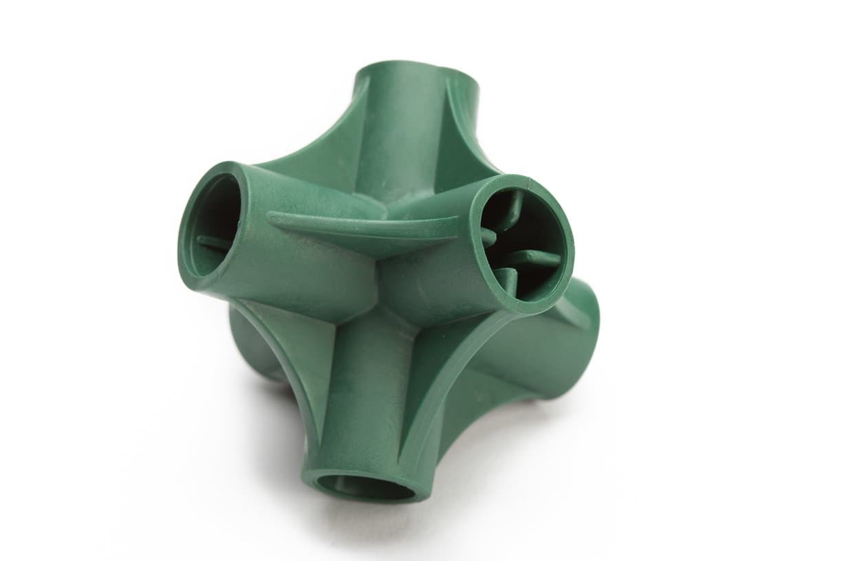 Flexi 6 Connector Flexible Cane Ball for Building Protective Fruit Cages and Netting Frames, with Canes, Bamboo and Garden Stakes - Pack of 8