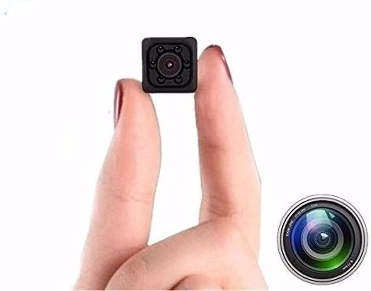 1080P Mini Spy Camera with Low Light Vision, Vidio Audio Recording, for Home Indoor Outdoor Security (Red)