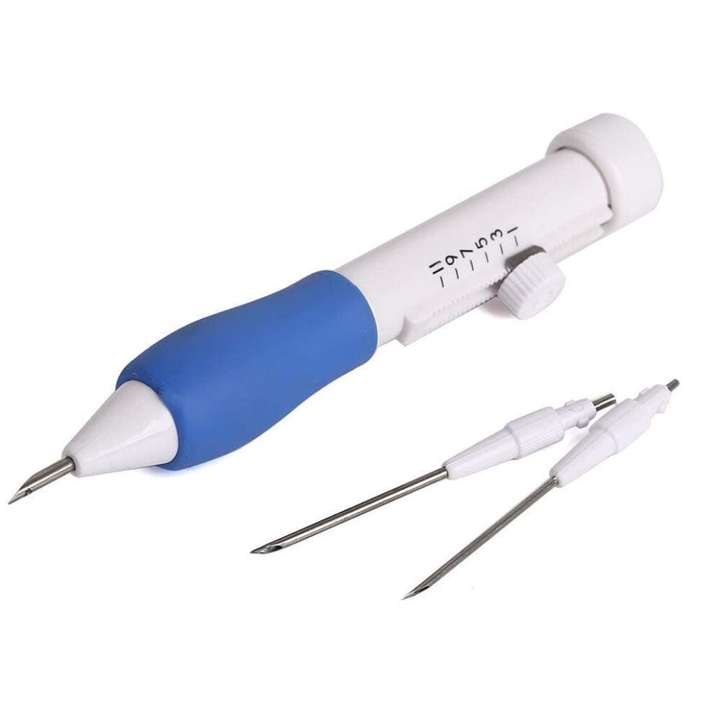 Oulensy Plastic DIY Punch Needle Set 3 Needles 2 Threaders Craft Tools DIY Embroidery Punch Needles Hand Sewing Tool