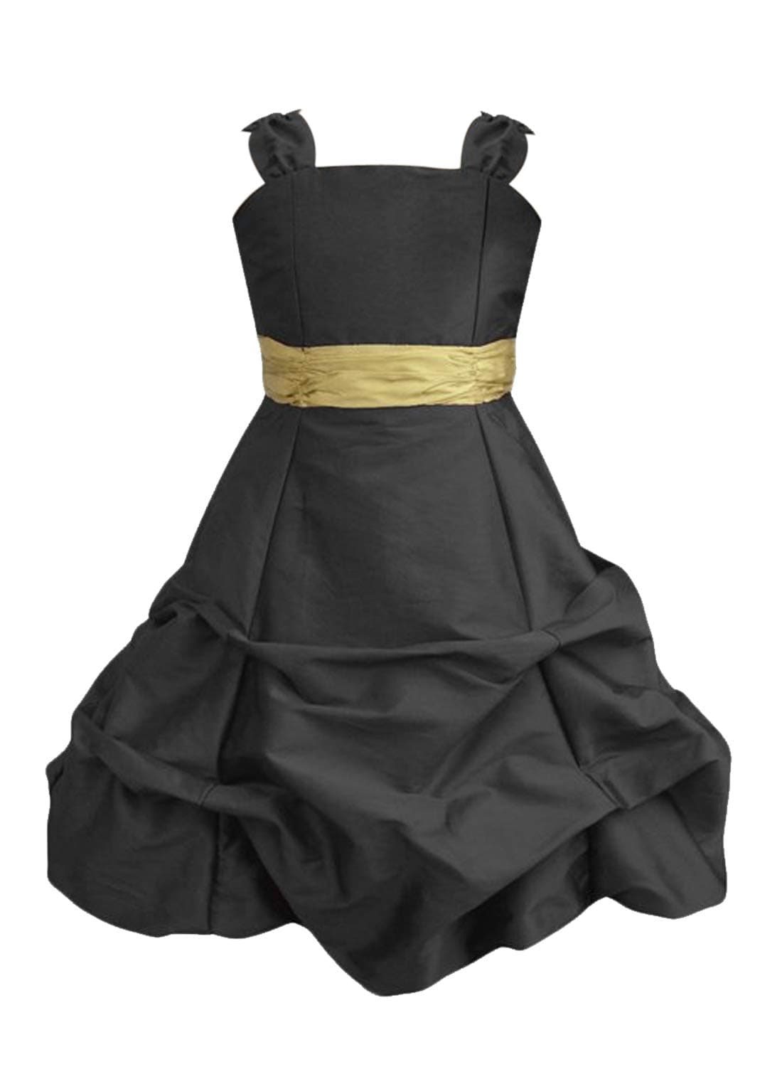 A.T.U.N. (ALL THINGS UBER NICE) Girls Solid Bubble Hem Sleeveless Party Dress | Maxi Dress