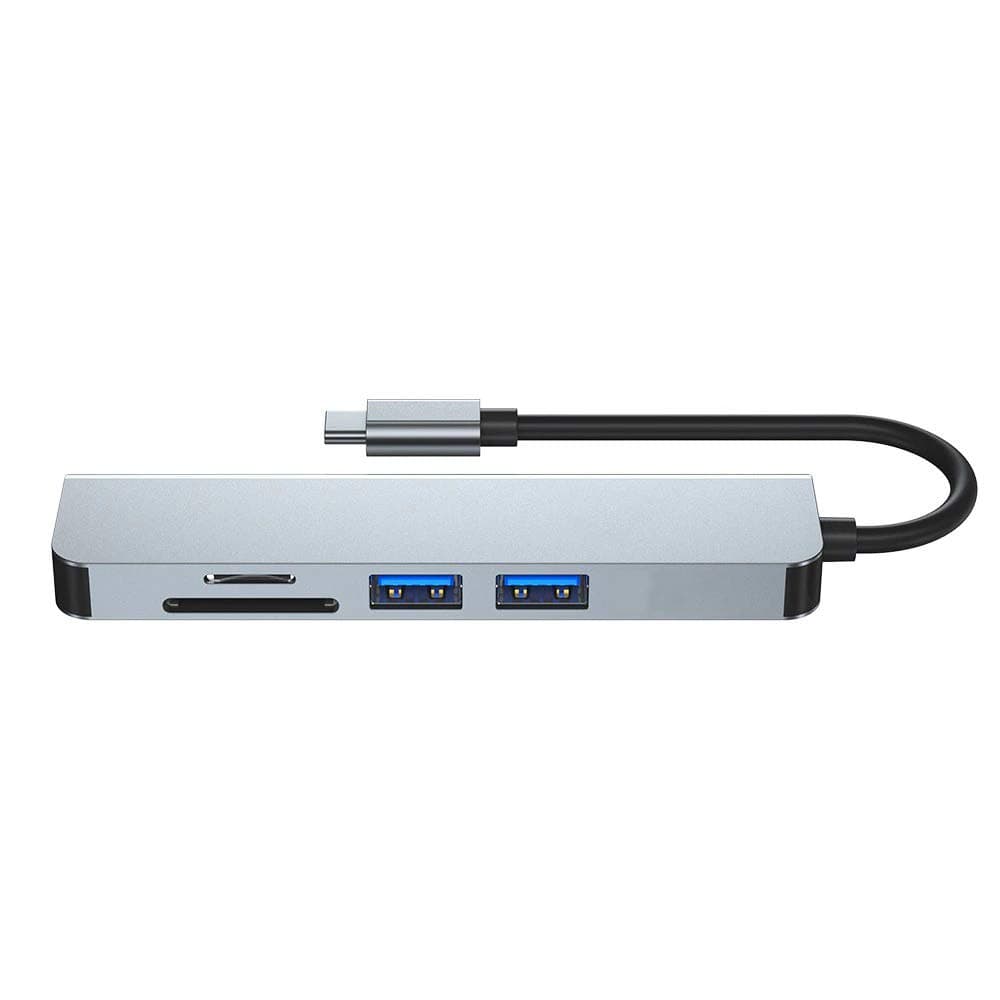 Tobo USB C Adapter, Tobo 5 in 1 Type C Hub, USB C Dock with USB-C to 4K HDMI, 2 USB 3.0 Ports,SD&Micro SD Card Reader Compatible with MacBook Pro/Air/ Ipad/ Chromebook and Other USB C Port Devices-TD-284TC.