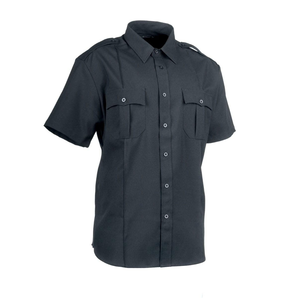 First Class 100% Polyester Short-Sleeve Men's Uniform Shirt Navy Blue