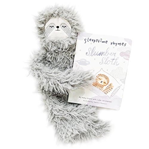 Slumberkins -- Cuddly Creatures with Intention (Sloth - Grey, Ultra Plush, Bundle)
