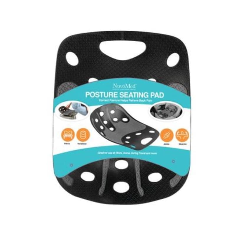 Sit Smart Posture Plus (Black) discomfort Through Correct and Relieve Back Pain