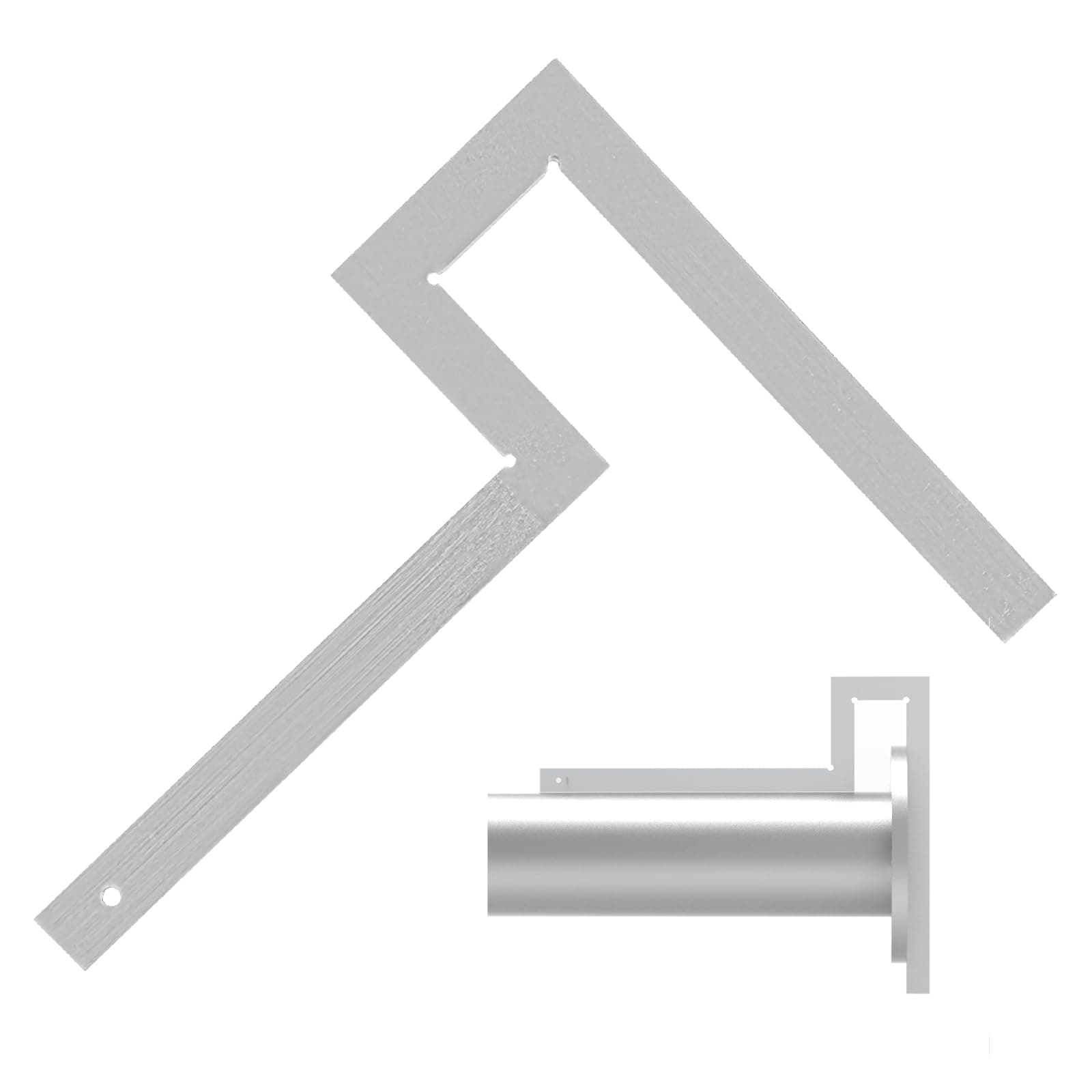 Flange Angle Square,Galvanized Steel Pipefitter Measuring Tool,Precision Flange Squares, Ideal for Piping Construction, Great for Checking Flange & Pipe Assembly Right Angles 400 * 400mm