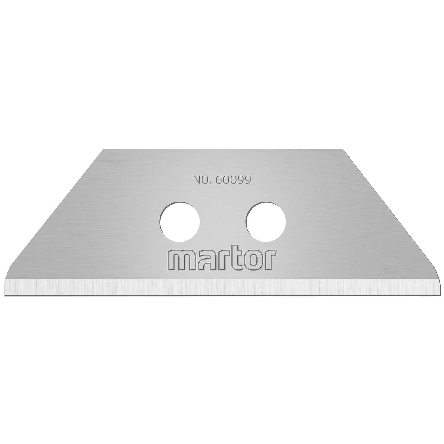 MARTOR60099.70 Trapezoid Replacement Blade Rounded 10 pcs, Silver